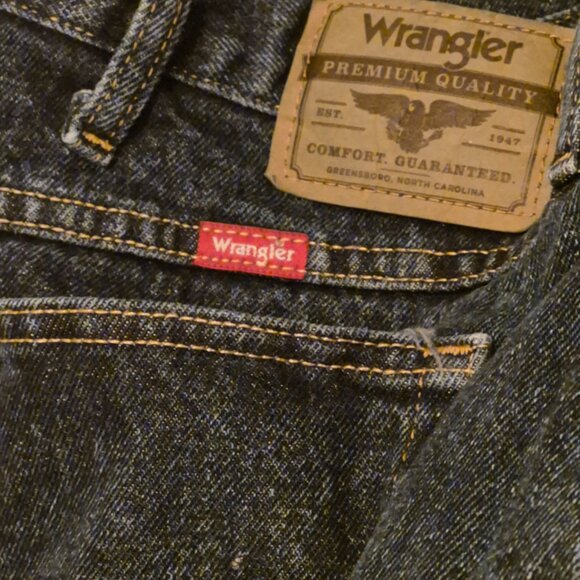 Wrangler’s Men’s Dark Blue Denim Jeans 42 x 32 5 pocket western, cowboy - Picture 5 of 7